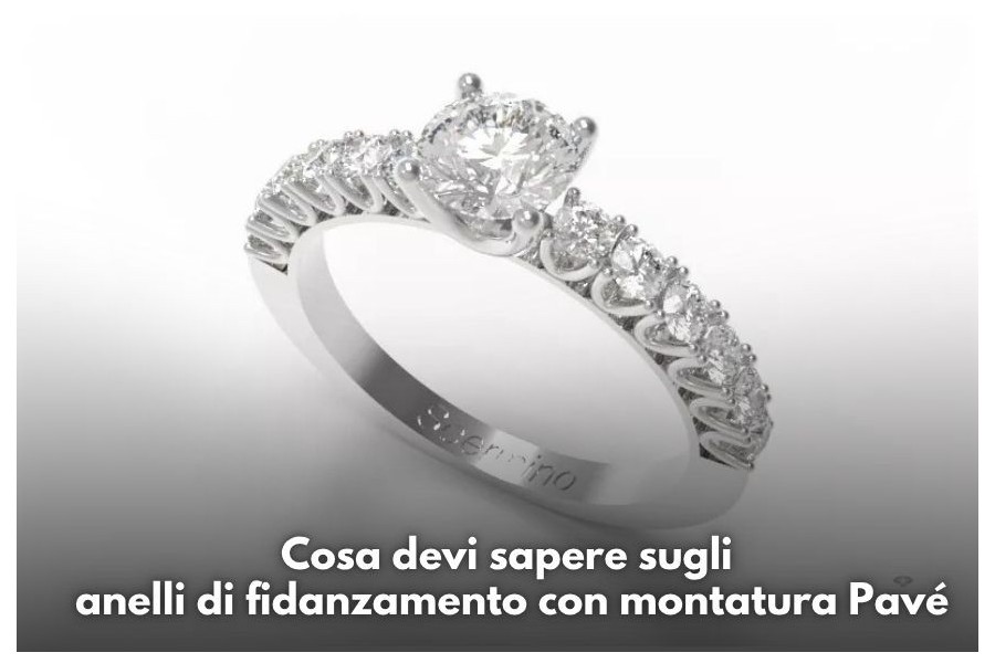 Cosa devi sapere sugli anelli di fidanzamento con montatura Pavé
